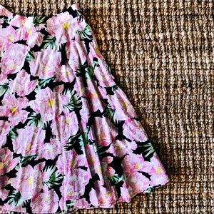 French Connection Floral Midi Skirt
